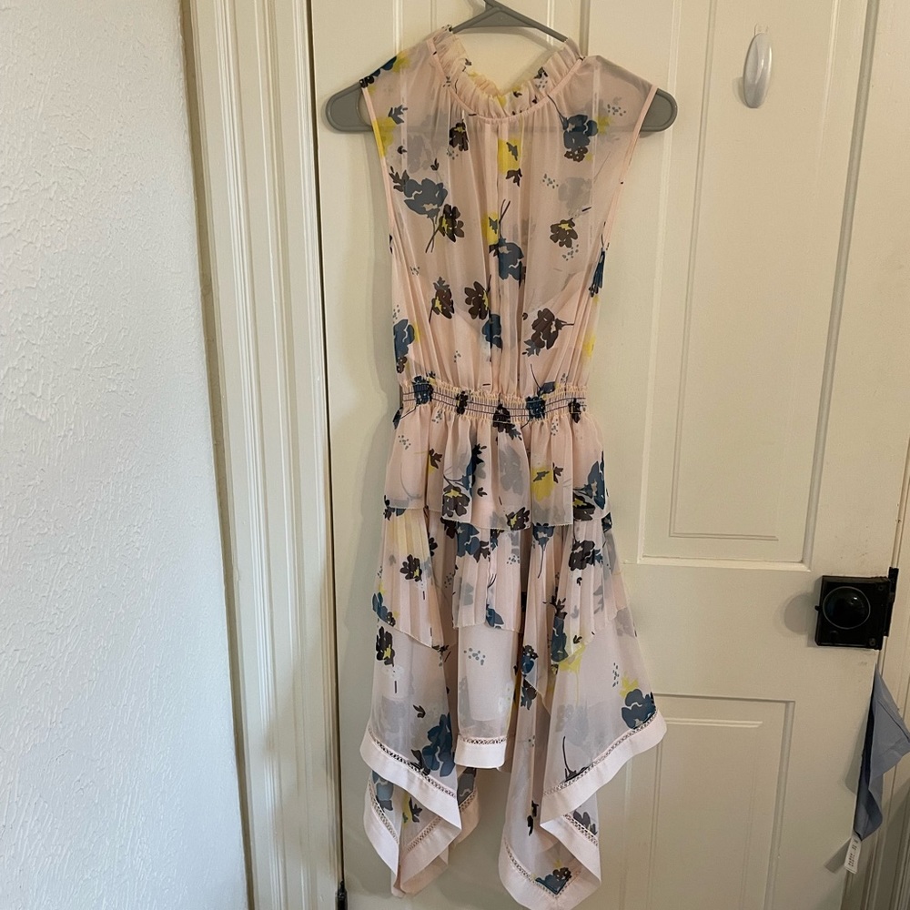 Self-Portrait Pink Floral midi dress